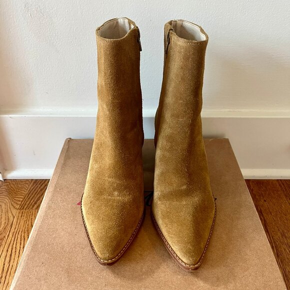 Matisse Caty Ankle Boots Fawn Suede 6.5 - Picture 3 of 11